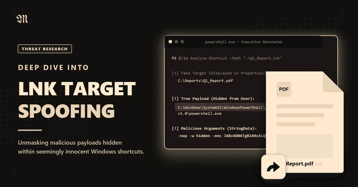 Deep Dive into LNK Target Spoofing